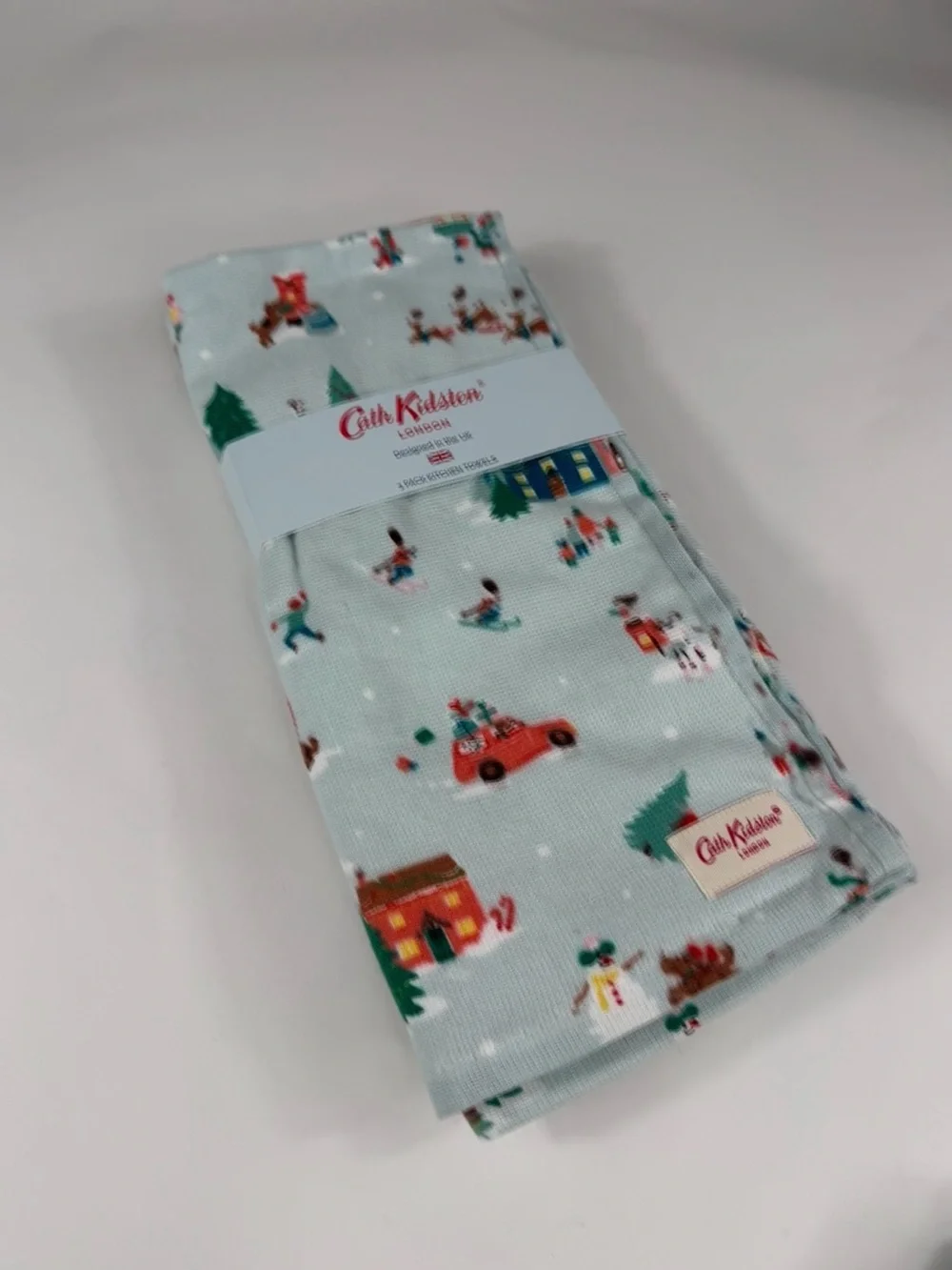 Cath Kidston London 3 PC Kitchen Christmas Winter SNOWY DAY DUCKEGG ~ Nostalgic
